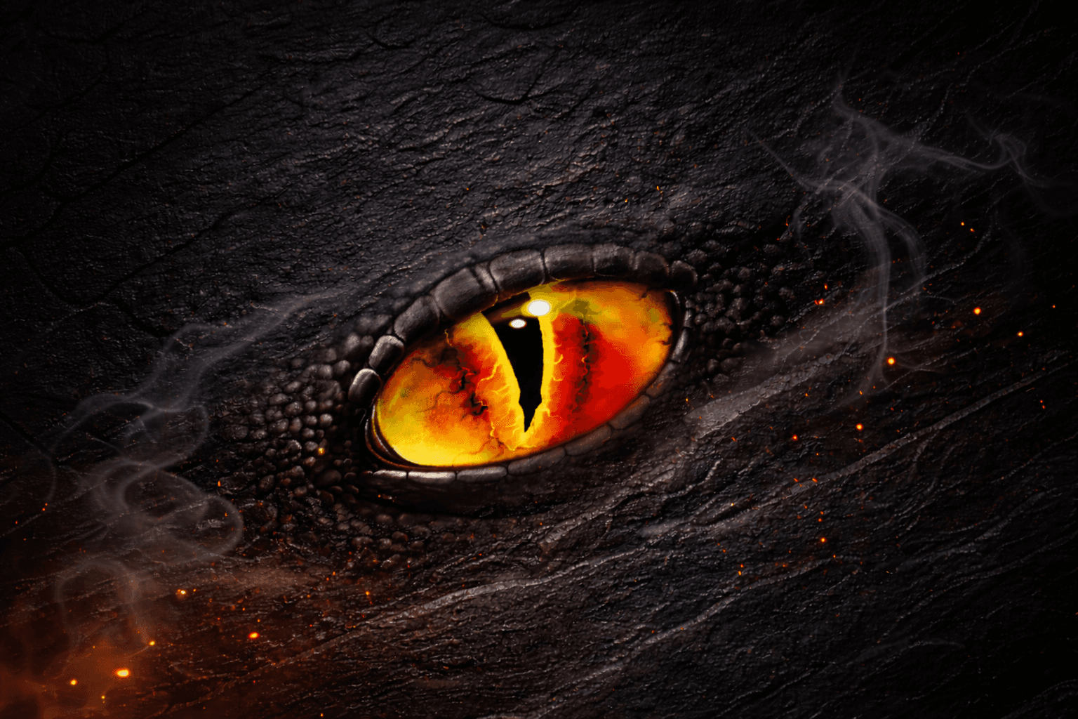 Hero Hintergrund mit Drachenauge